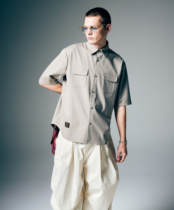 画像14: 【glamb 2026 Summer先行予約】glamb グラム / Oversize Work Shirt (3色展開) (14)