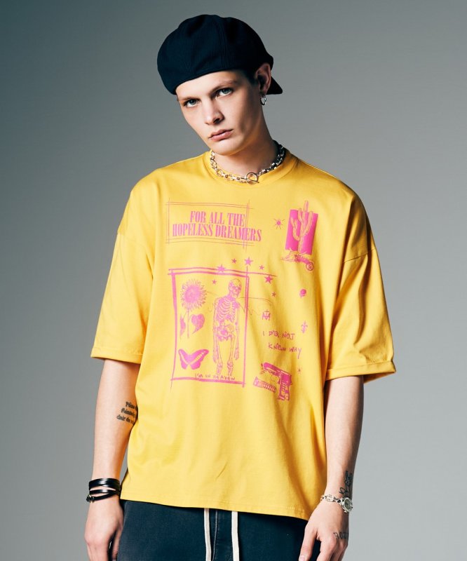 画像6: 【glamb 2026 Summer先行予約】glamb グラム / Quick Dry Graffiti T-Shirt (3色展開) (6)