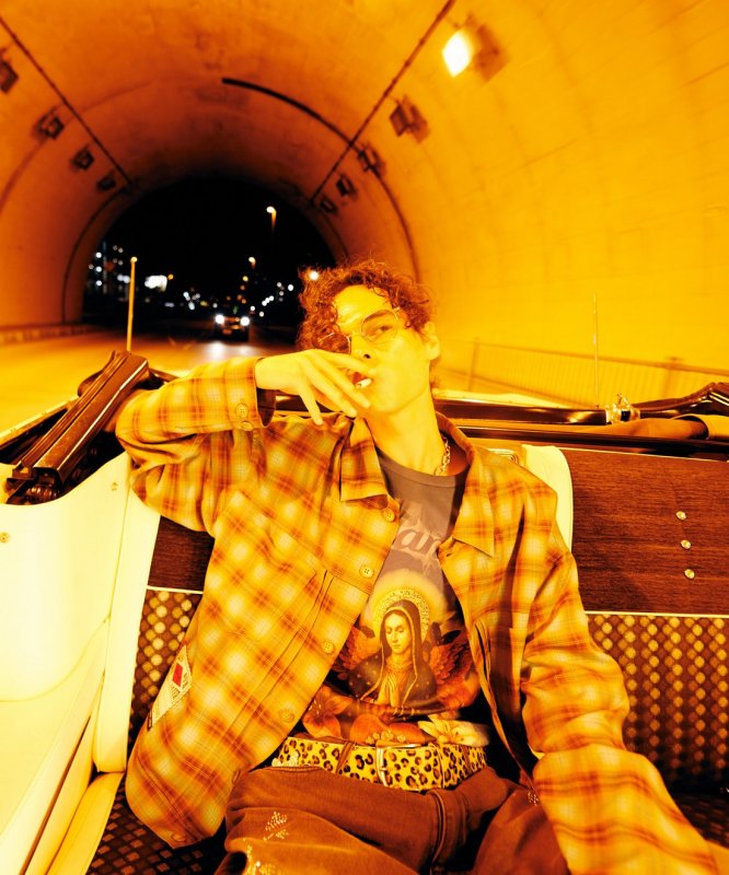 画像28: 【glamb 2026 Summer先行予約】glamb グラム / Ombre Check Shirt Jacket (2色展開) (28)