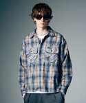 画像8: 【glamb 2026 Summer先行予約】glamb グラム / Grunge Stain Check Shirt (2色展開) (8)