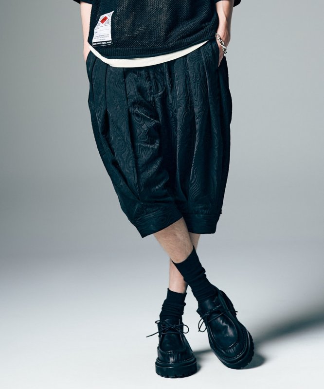 画像8: 【glamb 2026 Summer先行予約】glamb グラム / Marble Pleats Cropped Pants (2色展開) (8)