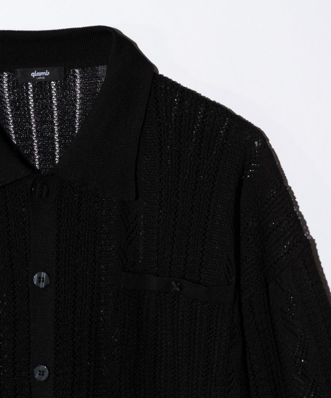 画像4: 【glamb 2026 Summer先行予約】glamb グラム / Openwork Knit Shirt (2色展開) (4)