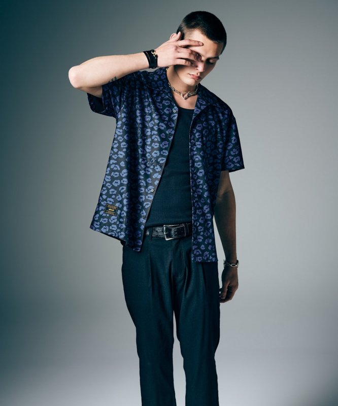 画像14: 【glamb 2026 Summer先行予約】glamb グラム / Leopard Open Collar Shirt (3色展開) (14)