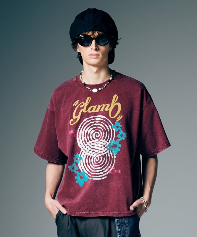 画像11: 【glamb 2026 Summer先行予約】glamb グラム / Spiral Flower T-Shirt (2色展開) (11)
