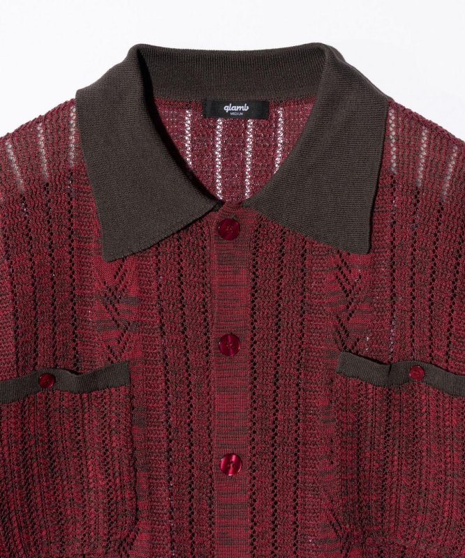画像3: 【glamb 2026 Summer先行予約】glamb グラム / Openwork Knit Shirt (2色展開) (3)