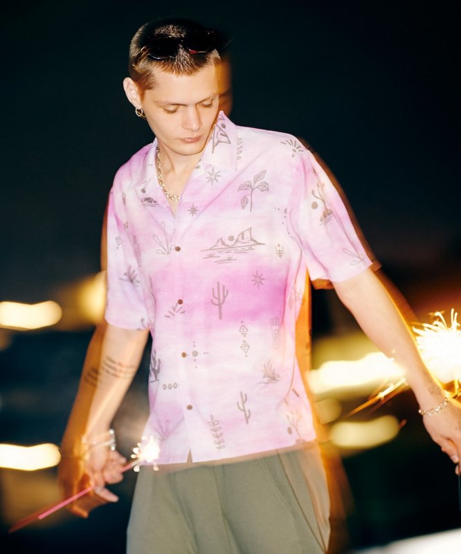 画像19: 【glamb 2026 Summer先行予約】glamb グラム / Abstract Hawaiian Shirt (2色展開) (19)