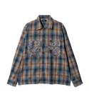 画像2: 【glamb 2026 Summer先行予約】glamb グラム / Grunge Stain Check Shirt (2色展開) (2)