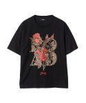 画像2: 【glamb 2026 Summer先行予約】glamb グラム / Velour Road T-Shirt (2色展開) (2)