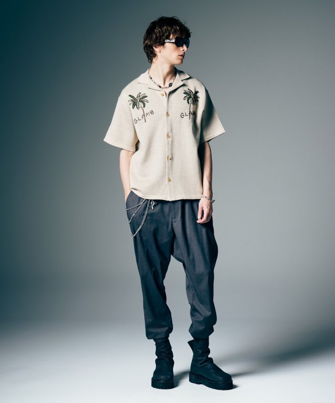 画像11: 【glamb 2026 Summer先行予約】glamb グラム / Shadow Stripe Tapered Slacks (2色展開) (11)