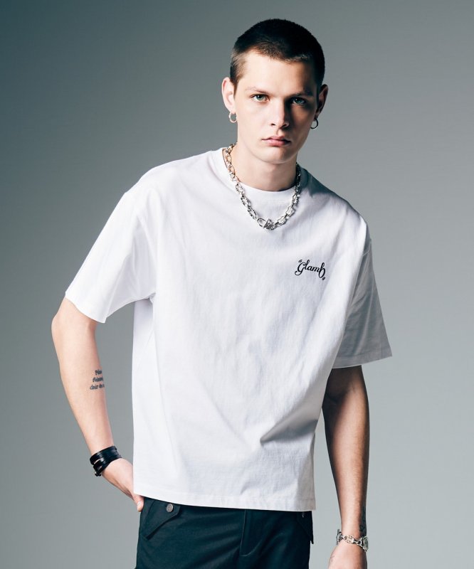 画像5: 【glamb 2026 Summer先行予約】glamb グラム / Floral Spin Logo T-Shirt (2色展開) (5)