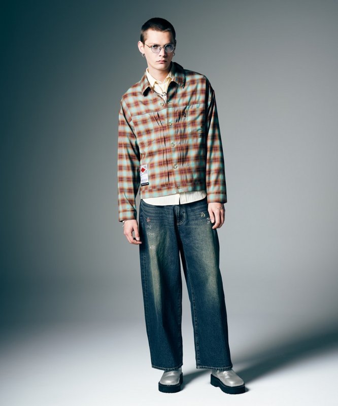 画像10: 【glamb 2026 Summer先行予約】glamb グラム / Ombre Check Shirt Jacket (2色展開) (10)