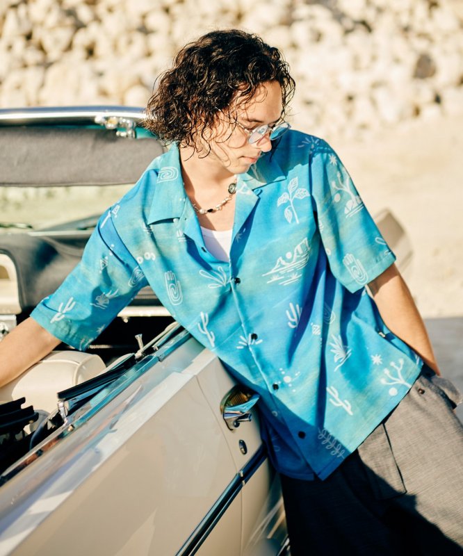 画像15: 【glamb 2026 Summer先行予約】glamb グラム / Abstract Hawaiian Shirt (2色展開) (15)