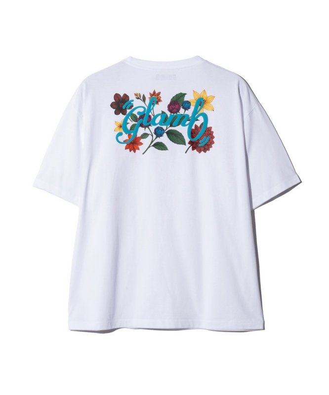 画像2: 【glamb 2026 Summer先行予約】glamb グラム / Floral Spin Logo T-Shirt (2色展開) (2)