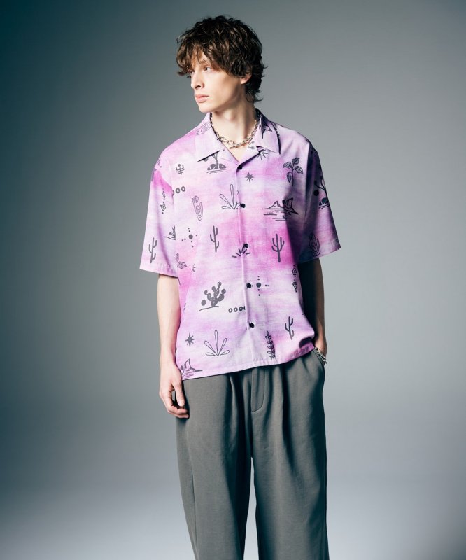 画像10: 【glamb 2026 Summer先行予約】glamb グラム / Abstract Hawaiian Shirt (2色展開) (10)