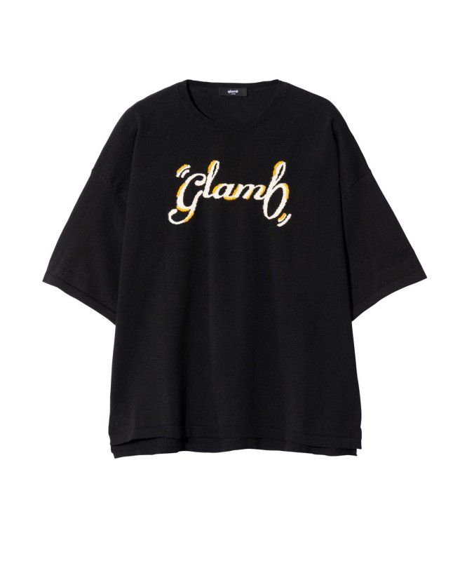 画像2: 【glamb 2026 Summer先行予約】glamb グラム / Hand Stitch Logo Knit (2色展開) (2)