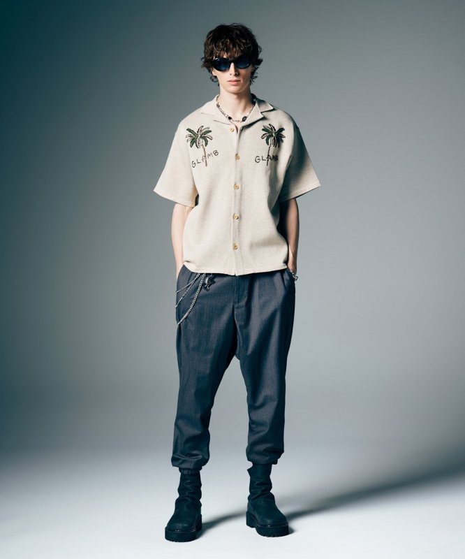 画像10: 【glamb 2026 Summer先行予約】glamb グラム / Shadow Stripe Tapered Slacks (2色展開) (10)