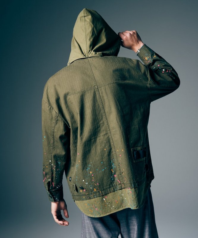 画像10: 【glamb 2026 Summer先行予約】glamb グラム / Remake Hood Military Shirt (2色展開) (10)