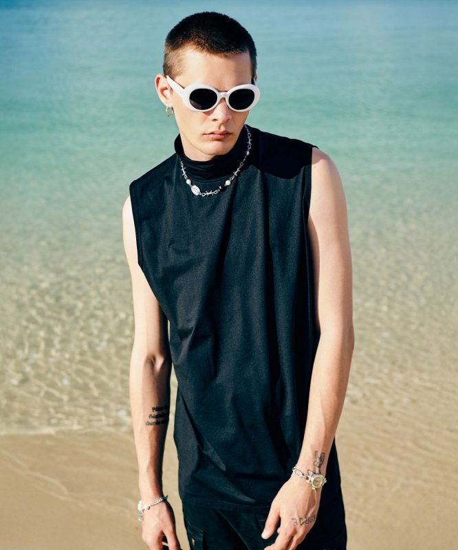 画像13: 【glamb 2026 Summer先行予約】glamb グラム / Tech High Neck Tank Top (3色展開) (13)