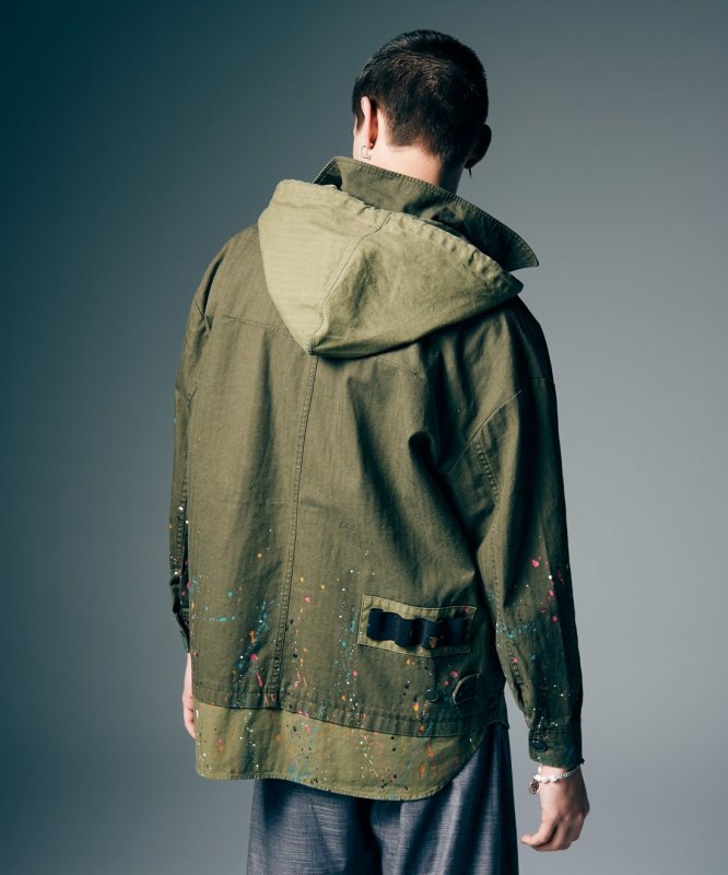 画像11: 【glamb 2026 Summer先行予約】glamb グラム / Remake Hood Military Shirt (2色展開) (11)
