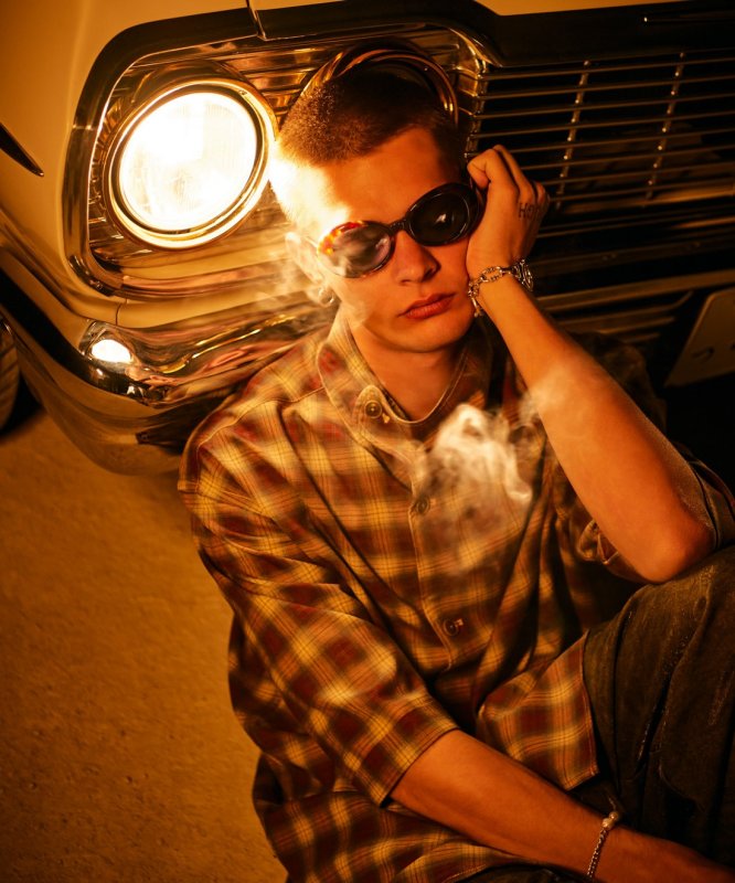 画像14: 【glamb 2026 Summer先行予約】glamb グラム / Stand Collar Check Shirt (2色展開) (14)