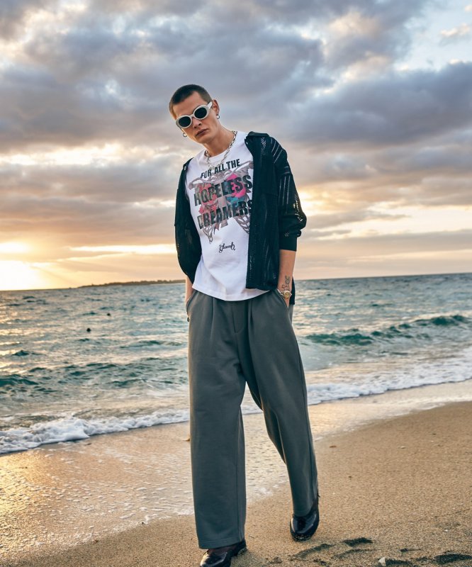 画像26: 【glamb 2026 Summer先行予約】glamb グラム / Openwork Knit Shirt (2色展開) (26)