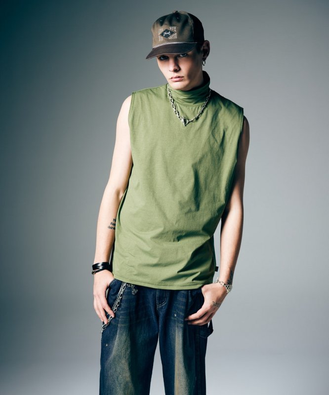 画像10: 【glamb 2026 Summer先行予約】glamb グラム / Tech High Neck Tank Top (3色展開) (10)