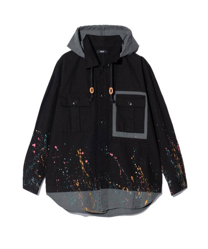 画像3: 【glamb 2026 Summer先行予約】glamb グラム / Remake Hood Military Shirt (2色展開) (3)