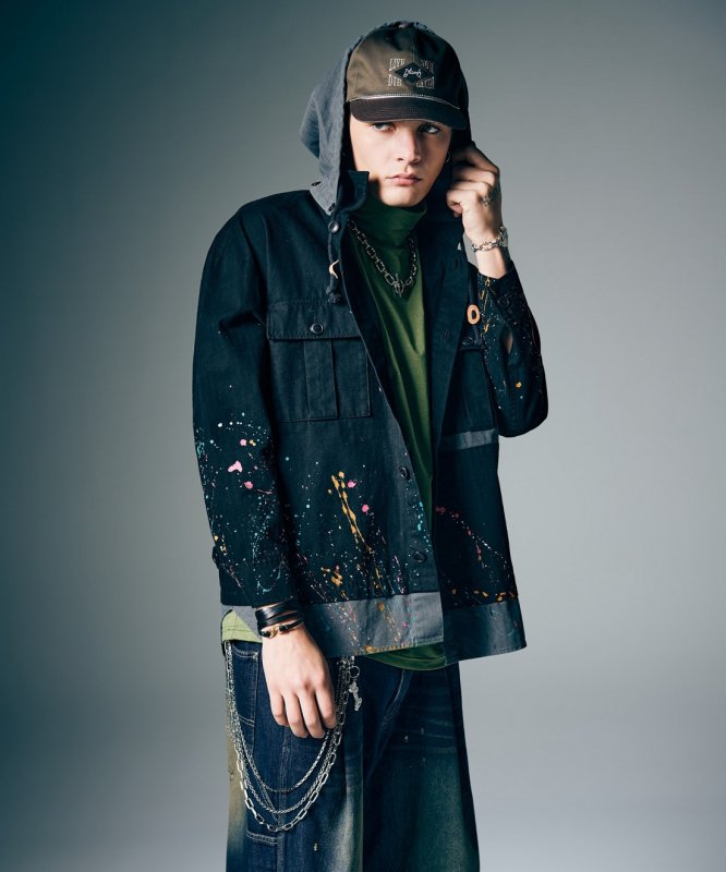 画像16: 【glamb 2026 Summer先行予約】glamb グラム / Remake Hood Military Shirt (2色展開) (16)