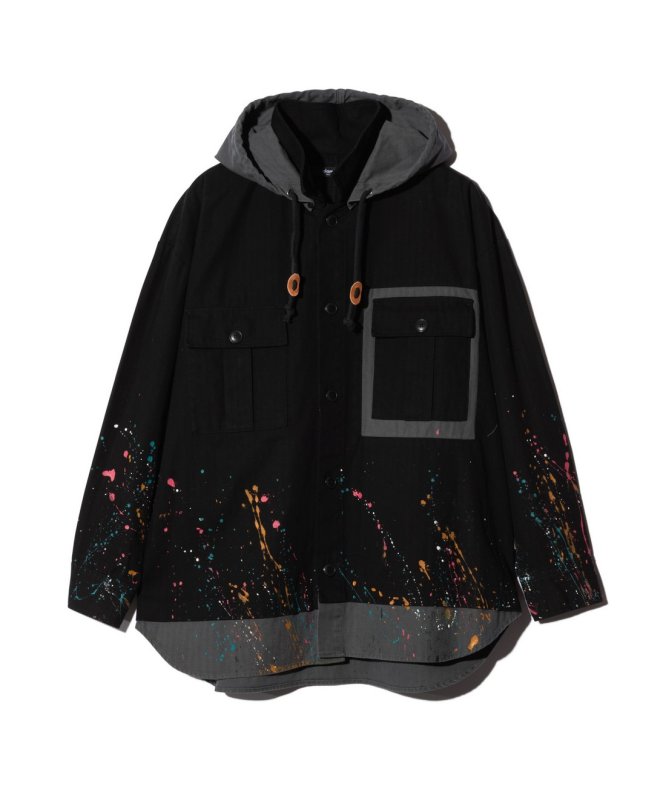 画像4: 【glamb 2026 Summer先行予約】glamb グラム / Remake Hood Military Shirt (2色展開) (4)