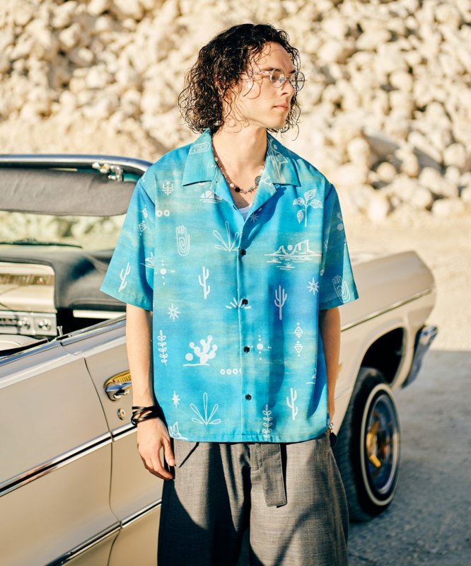 画像16: 【glamb 2026 Summer先行予約】glamb グラム / Abstract Hawaiian Shirt (2色展開) (16)