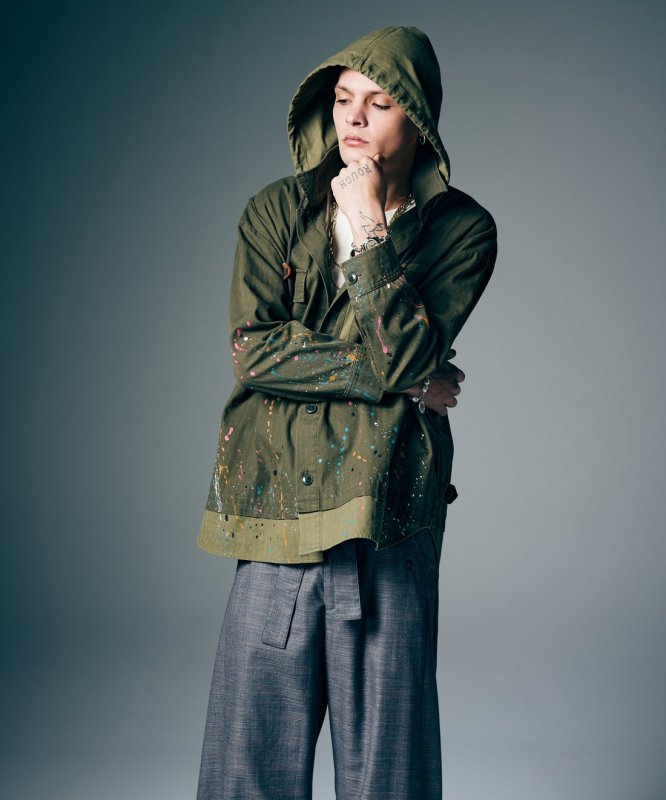 画像15: 【glamb 2026 Summer先行予約】glamb グラム / Remake Hood Military Shirt (2色展開) (15)