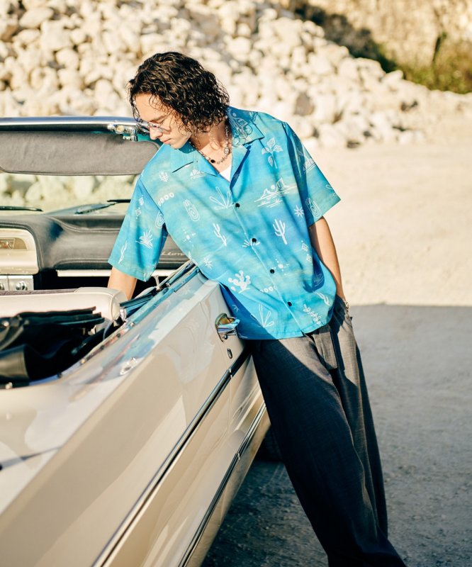 画像17: 【glamb 2026 Summer先行予約】glamb グラム / Abstract Hawaiian Shirt (2色展開) (17)