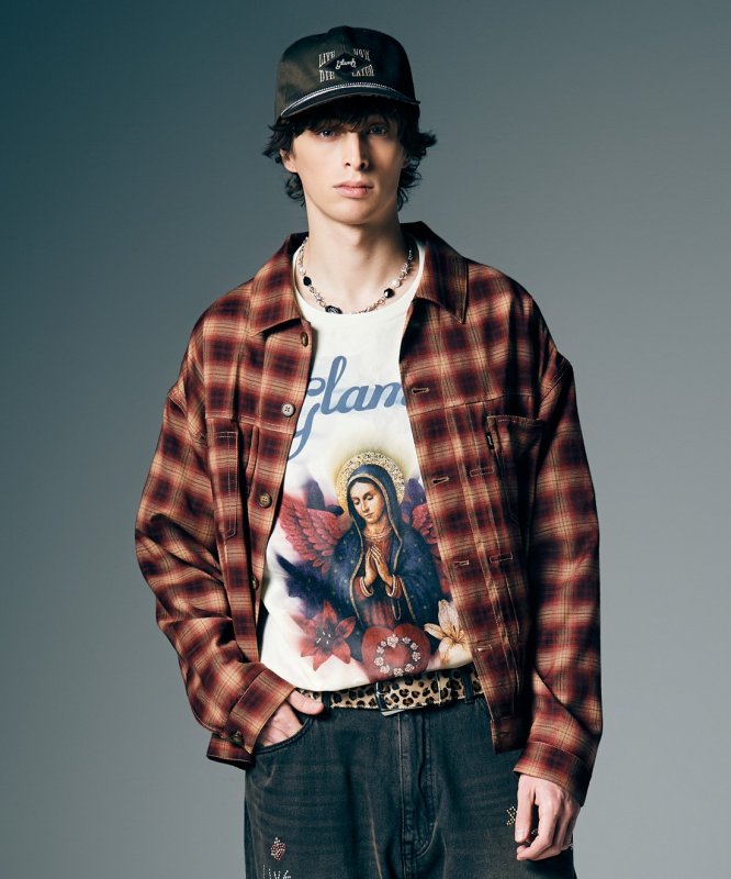 画像5: 【glamb 2026 Summer先行予約】glamb グラム / Ombre Check Shirt Jacket (2色展開) (5)
