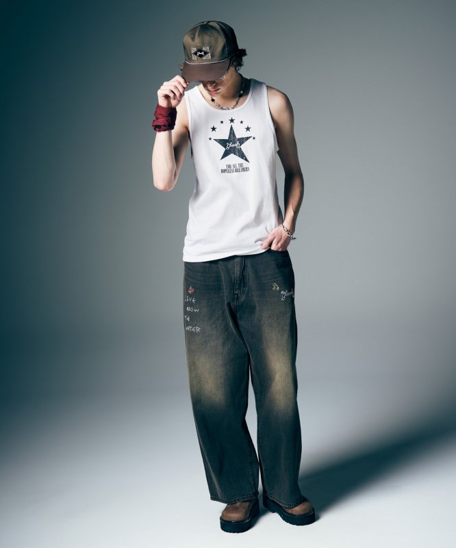 画像21: 【glamb 2026 Summer先行予約】glamb グラム / Studs Wide Denim (2色展開) (21)