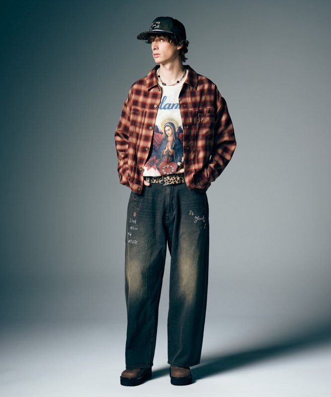 画像15: 【glamb 2026 Summer先行予約】glamb グラム / Ombre Check Shirt Jacket (2色展開) (15)