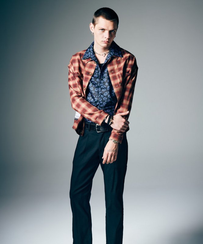 画像9: 【glamb 2026 Summer先行予約】glamb グラム / Ombre Check Shirt Jacket (2色展開) (9)