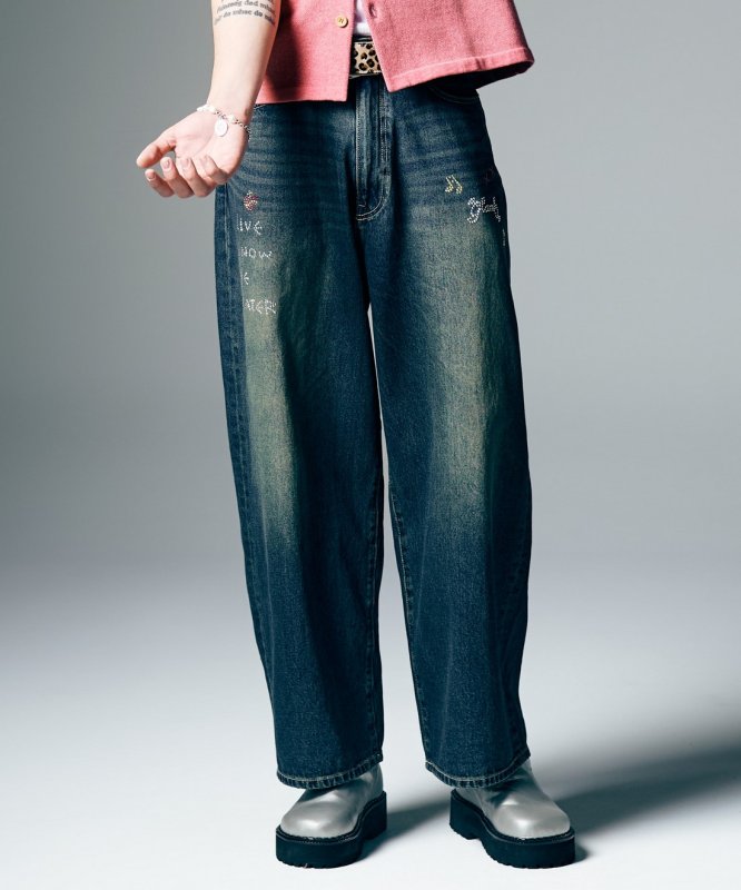 画像9: 【glamb 2026 Summer先行予約】glamb グラム / Studs Wide Denim (2色展開) (9)