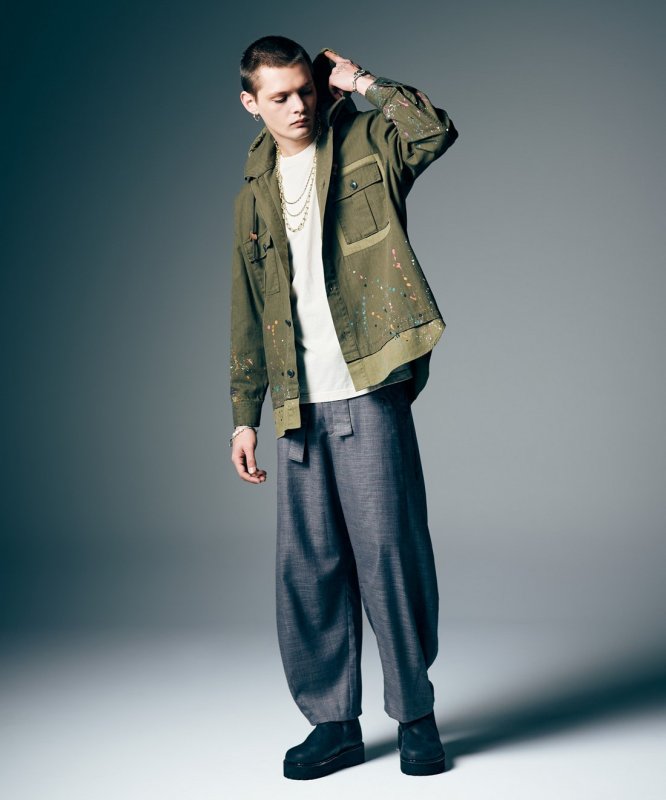 画像17: 【glamb 2026 Summer先行予約】glamb グラム / Remake Hood Military Shirt (2色展開) (17)