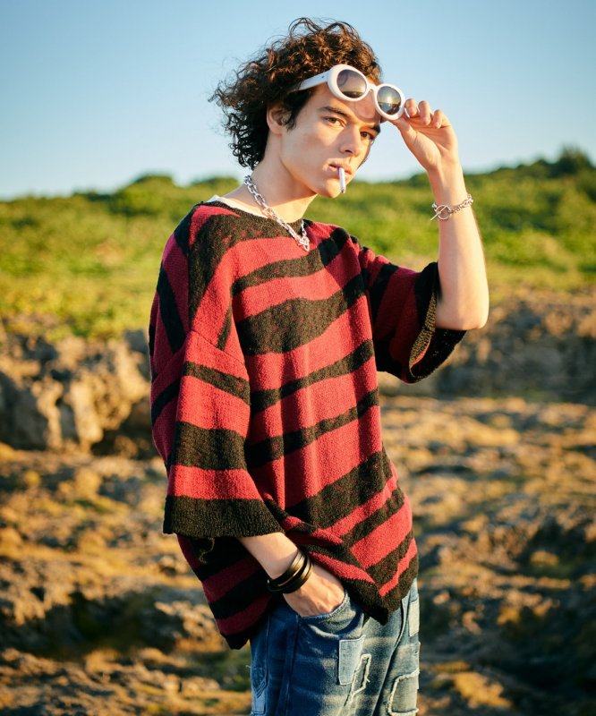 画像18: 【glamb 2026 Summer先行予約】glamb グラム / Random Border Summer Knit (2色展開) (18)