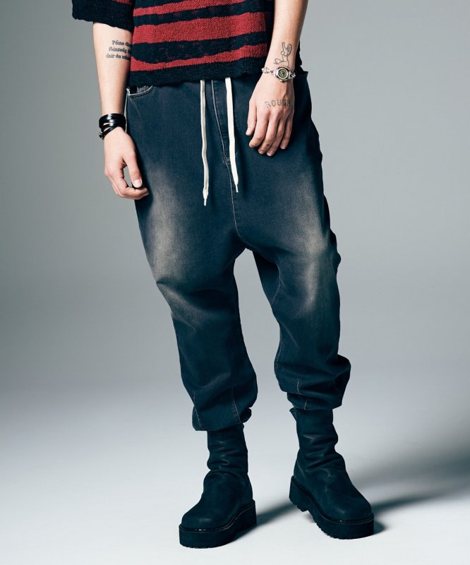 画像9: 【glamb 2026 Summer先行予約】glamb グラム / Knit Denim Pants (2色展開) (9)