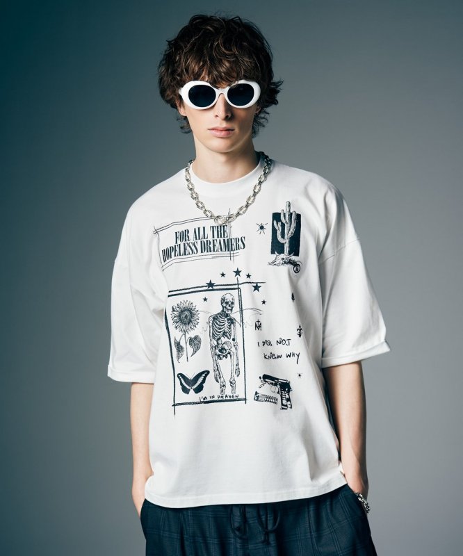 画像9: 【glamb 2026 Summer先行予約】glamb グラム / Quick Dry Graffiti T-Shirt (3色展開) (9)