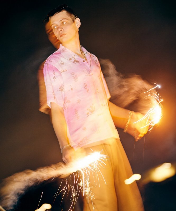 画像21: 【glamb 2026 Summer先行予約】glamb グラム / Abstract Hawaiian Shirt (2色展開) (21)
