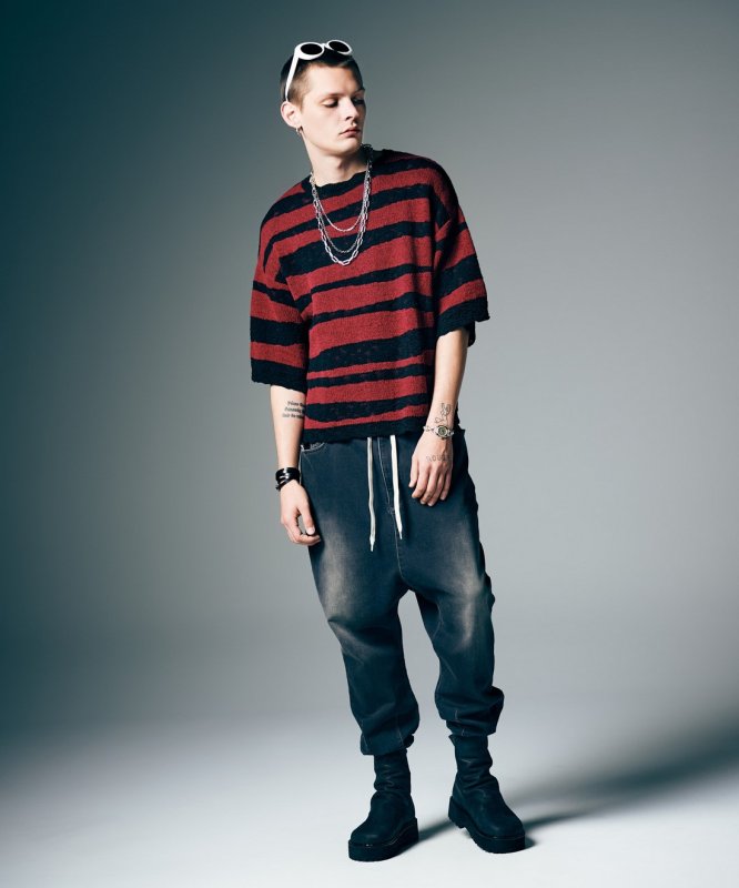 画像12: 【glamb 2026 Summer先行予約】glamb グラム / Knit Denim Pants (2色展開) (12)