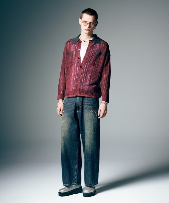 画像16: 【glamb 2026 Summer先行予約】glamb グラム / Openwork Knit Shirt (2色展開) (16)