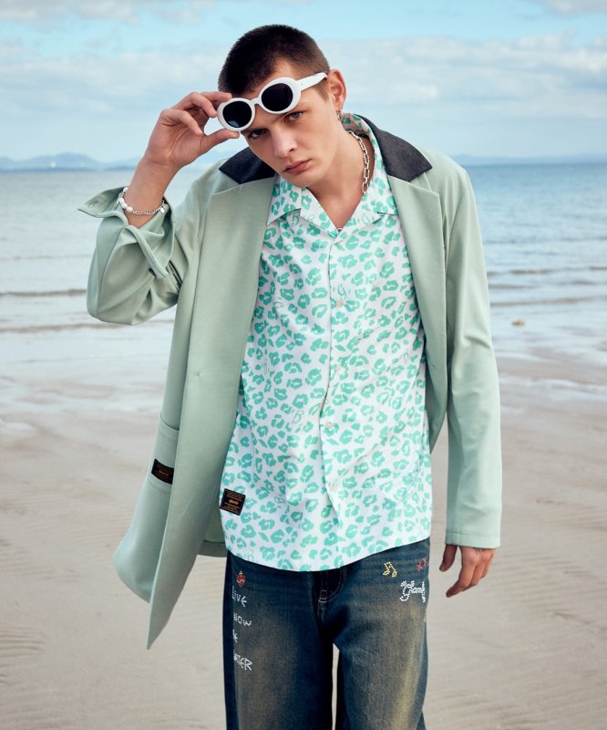 画像16: 【glamb 2026 Summer先行予約】glamb グラム / Chesterfield Shirt (2色展開) (16)