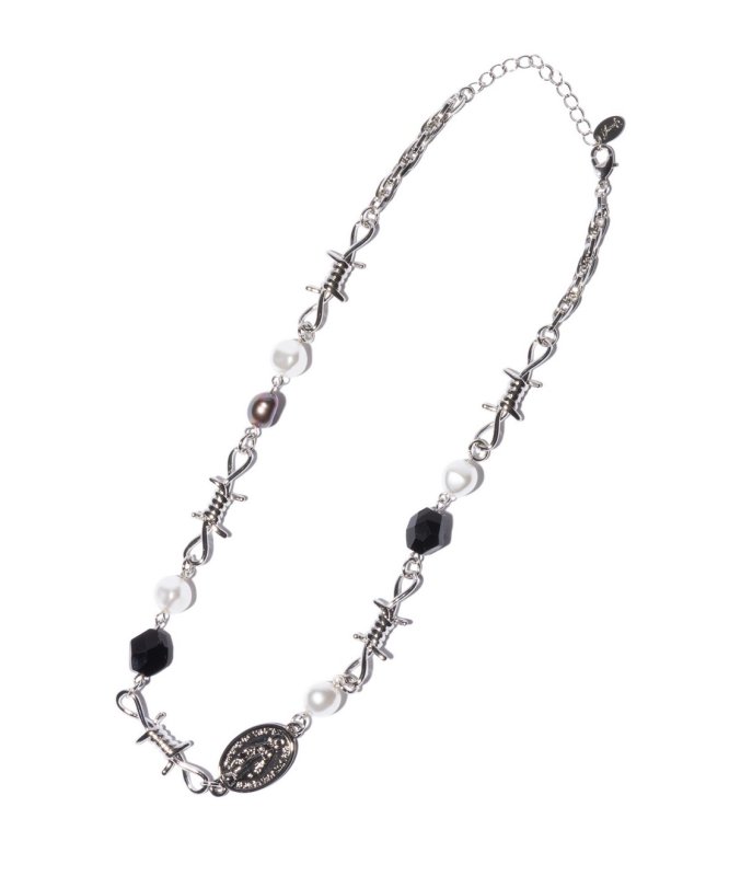画像2: 【glamb 2026 Summer先行予約】glamb グラム / Anarchy Pearl Necklace (1色展開) (2)