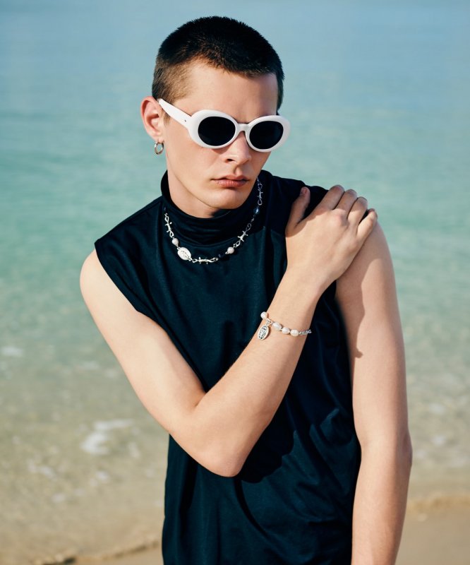 画像15: 【glamb 2026 Summer先行予約】glamb グラム / Anarchy Pearl Necklace (1色展開) (15)