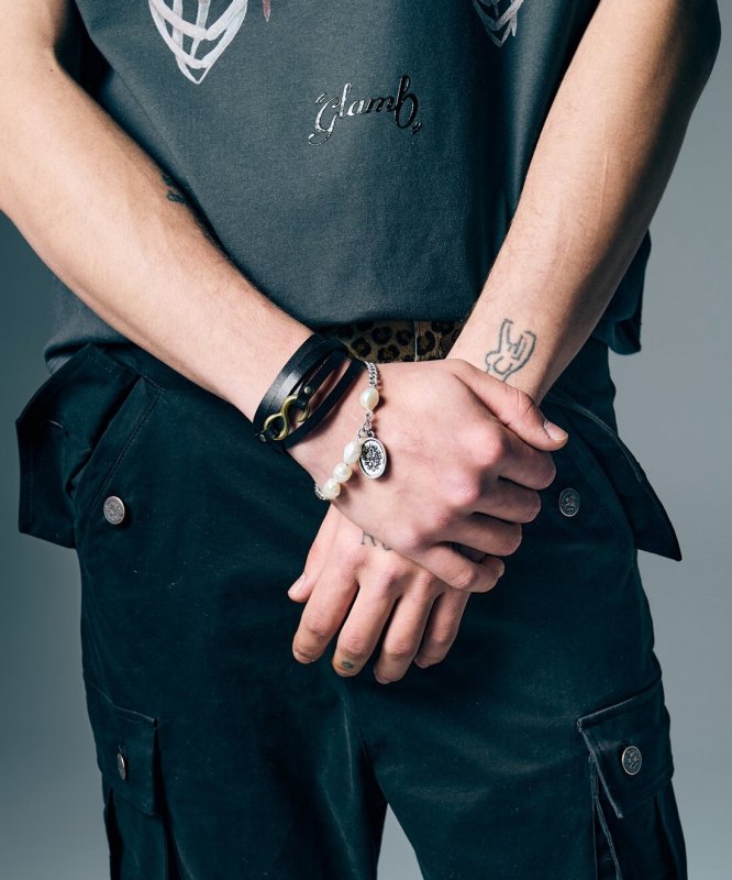 画像5: 【glamb 2026 Summer先行予約】glamb グラム / Penta Leather Bracelet (1色展開) (5)