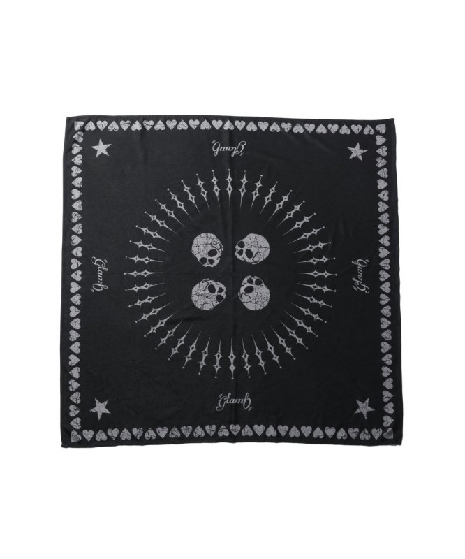 画像3: 【glamb 2026 Summer先行予約】glamb グラム / Skull Heart Bandana (2色展開) (3)