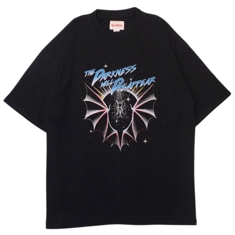 KAMIYA カミヤ / THE DARKNESS WILL DISAPPEAR Tee TC (black)の通販